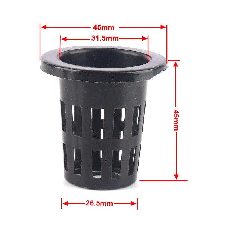 1pc Hydroponic Foam Board 600*400*30mm Greenhouse Soilless Cultivation Equipment Hydroponic Vegetable Floating Plate with Holes: Black Basket(10pcs)