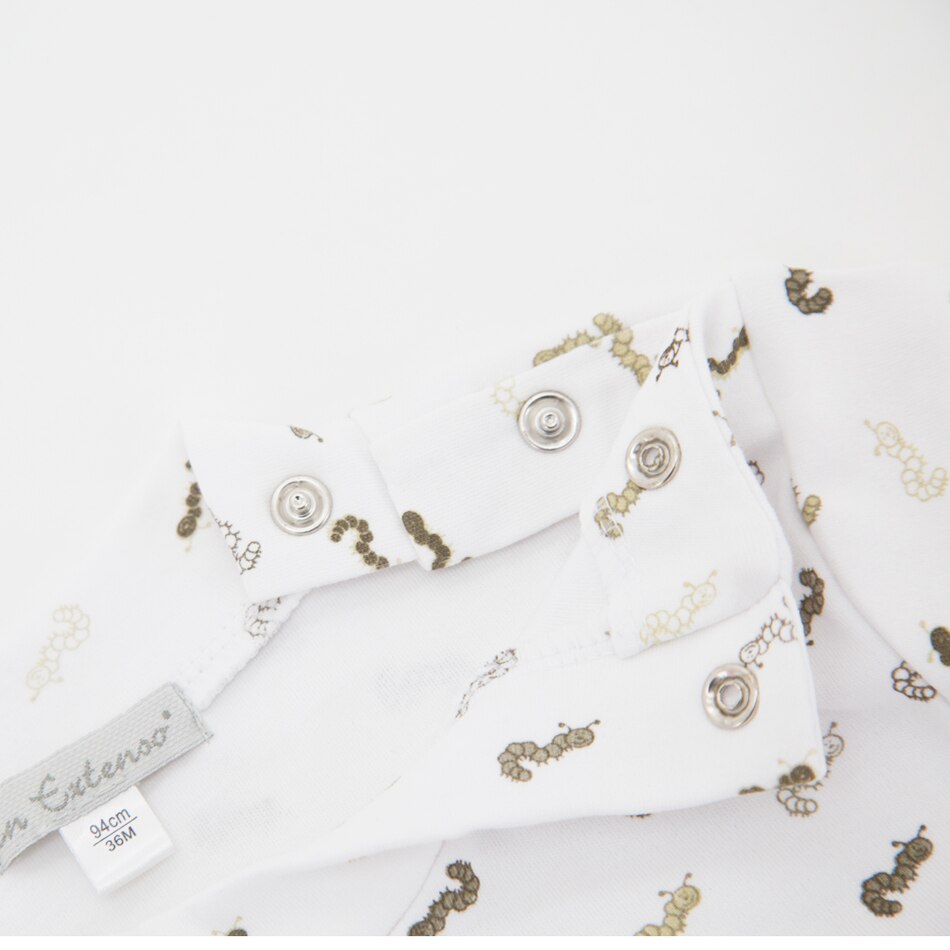 Honeyzone Jongens Nachtkleding 12-36M Katoen Afdrukken Baby Jongen Meisje Tops Geboren Ronde Lange Mouwen Ondergoed Kleding pyjama Bebe