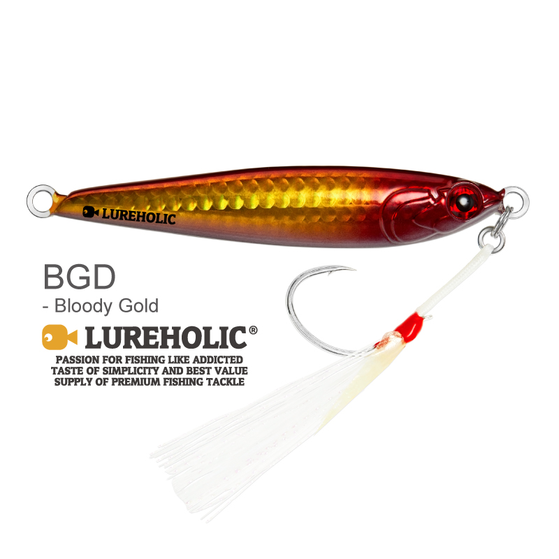 Plantilla de tungsteno Lureholic de 30g ~ 120g, cebo duro de caída lenta, plantilla de Metal de fundición larga de hundimiento rápido para señuelo Fishig con ganchos: 150 mm / YELLOW