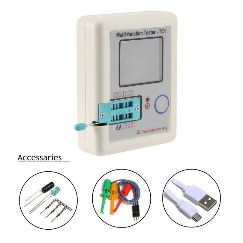 Pocketable Multifunction Transistor Tester LCR - TC1 Full Color Graphics Display --M25