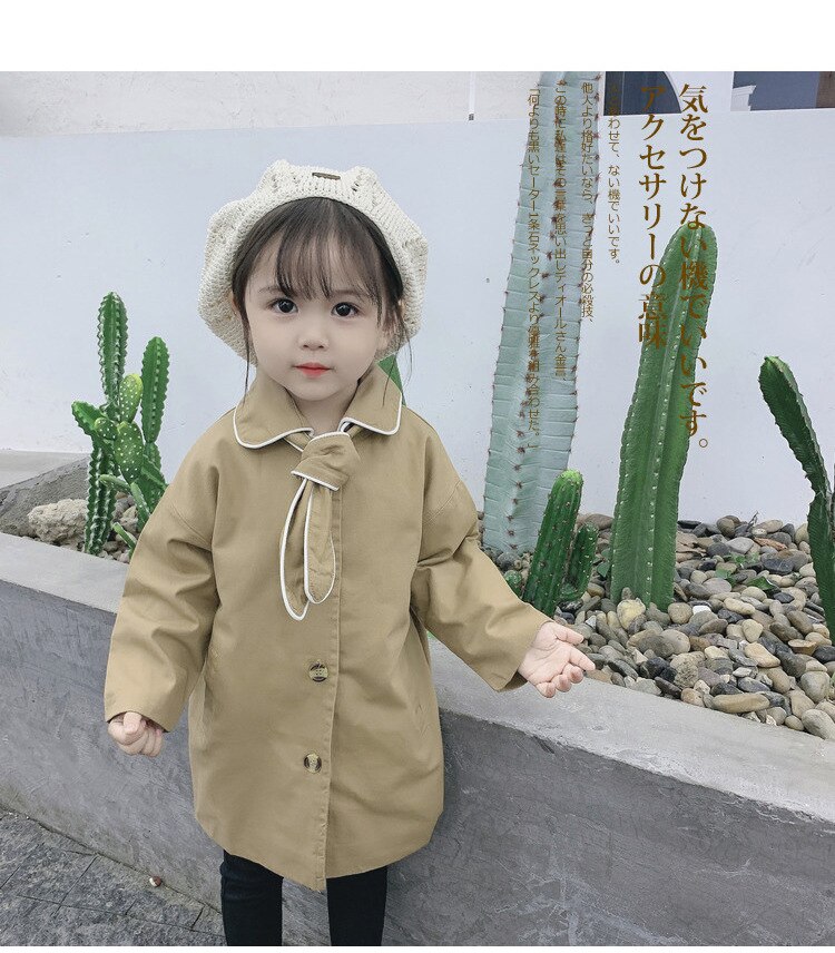 Baby Jas Jas Herfst Winter Baby Peuter Windscherm Bovenkleding Kids Stropdas Jas Prinses Baby Kleding Losse Voor Meisje Jongen