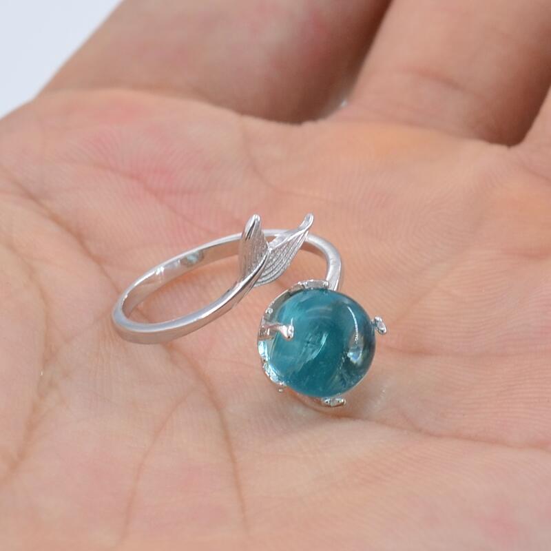 Fishtail Verstelbare Ring Voor Vrouwen Bruiloft Engagement Verzilverd Vinger Ring Partij Sieraden Stijlvolle Persoonlijkheid Mermaid