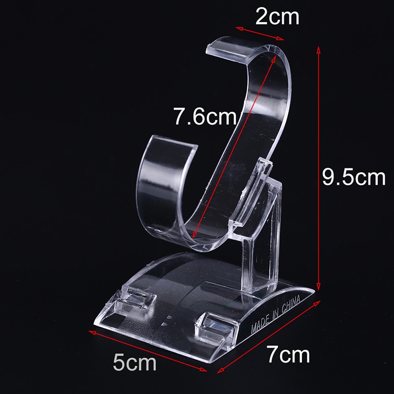 Clear Plastic Wrist Watch Display Rack Holder Clear Acrylic Watch Display Holder Stand Rack Tool Show Case Stand Tool