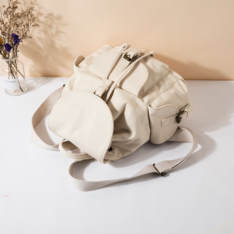 Atinfor lässig Leinwand Eco Baumwolle Frauen Rucksack Schule Taschen für Jugendliche Mädchen Anti Diebstahl Rucksäcke Buch tasche