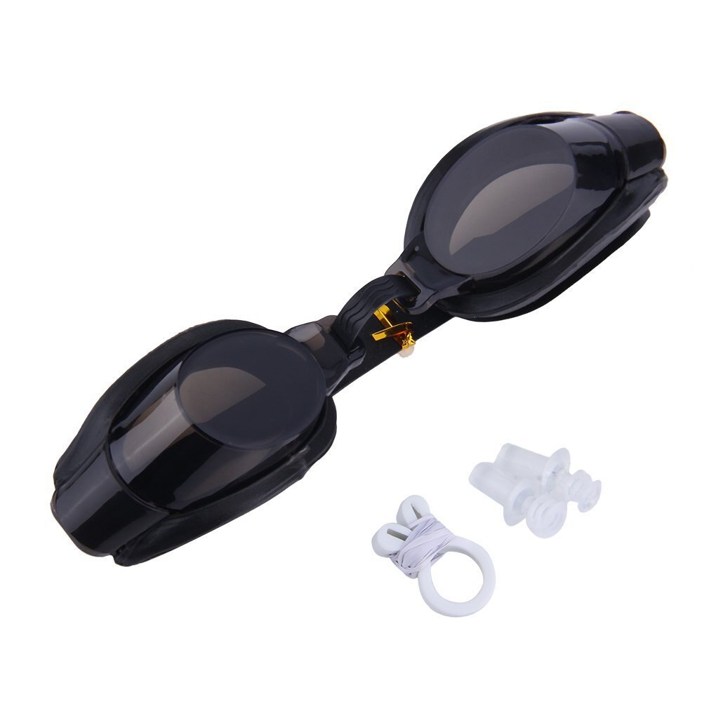 Anti Fog Uv Zwemmen Goggle Verstelbare Bril Met Neus Clip + Ear Plug
