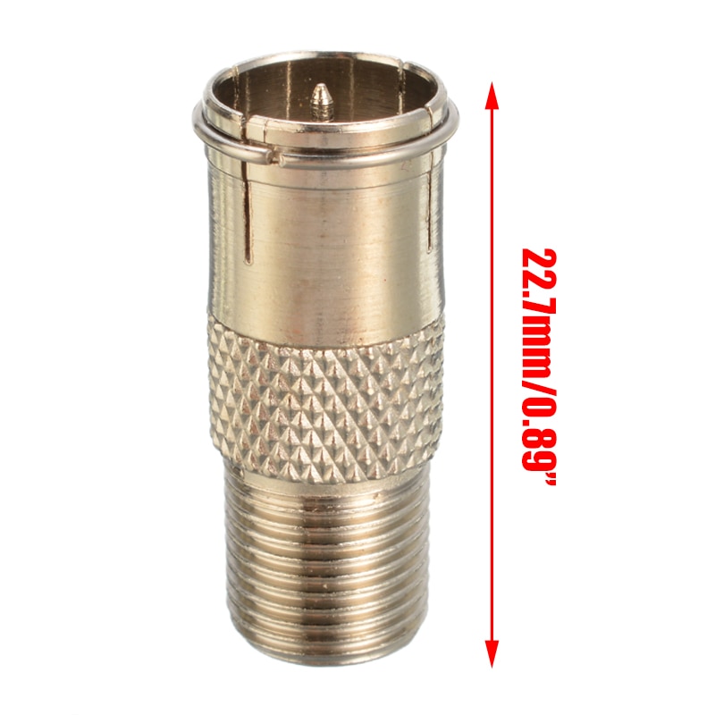 10 Pcs/lot F Quick Plug To F Socket Cable Type F Connector Male Plug To Female SAT TV Adapter Connecter