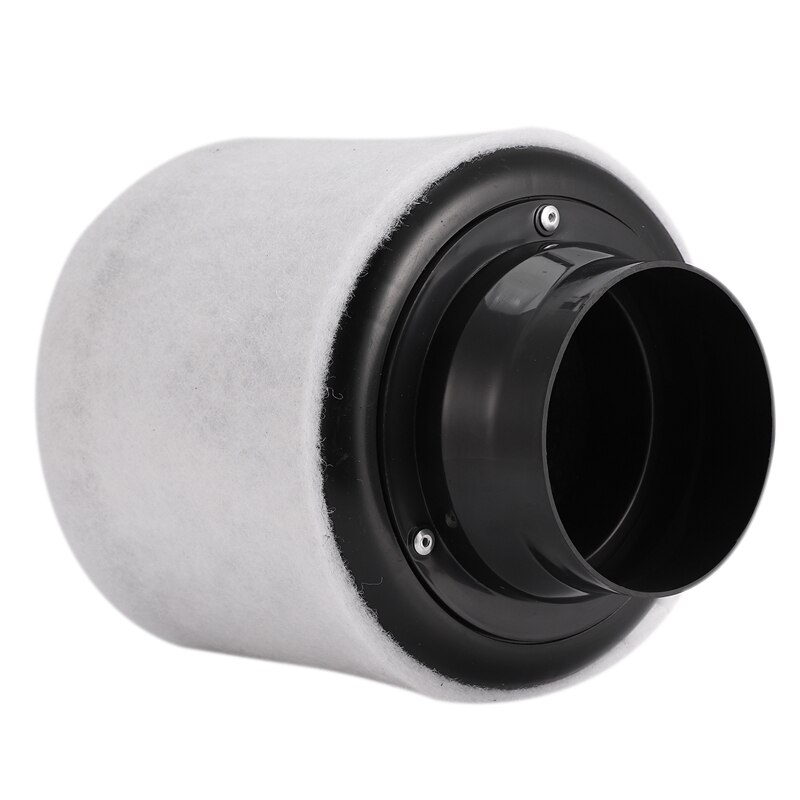 4 tums kolfilter luftrenare med förfilter för inline fläkt hydroponics grön inomhus trädgårdsskötsel odlingstält ventilation 100mm