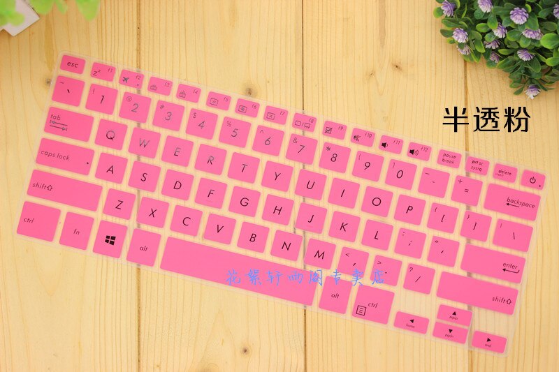For ASUS ZenBook Pro 14 UX480 UX480FD UX450FD Notebook PC Laptop Keyboard Cover Protector 14 inch (US Layout): Pink