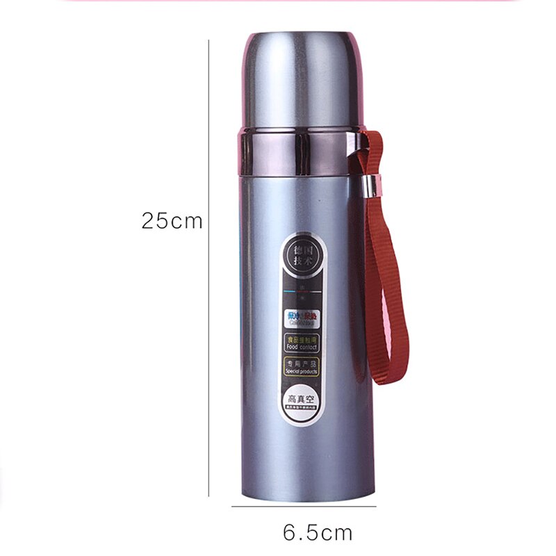 Termo portátil de acero inoxidable para uso en el hogar, termo de aislamiento de agua , con doble movimiento de acero inoxidable