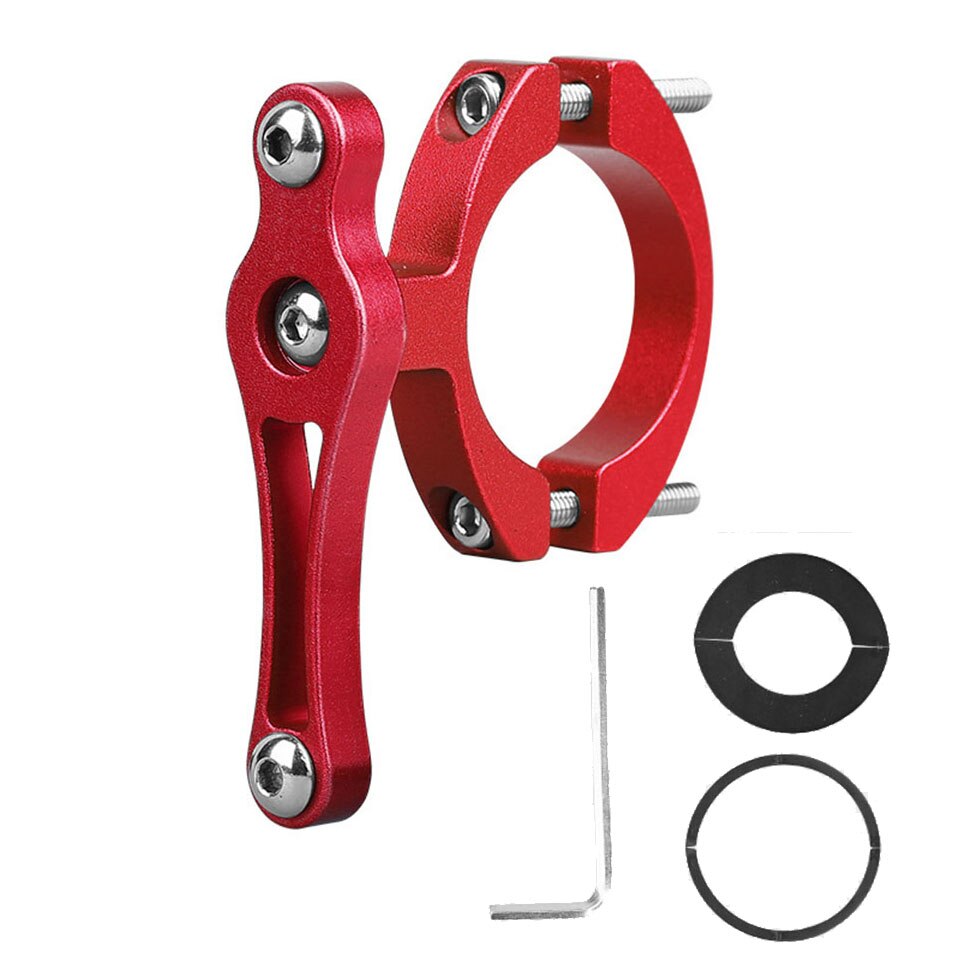 Multifunction Bike Bottles Cage Mount Adapter MTB Water Bottle Cage Clamp Mount Bicycle Bottle Holder Bracket Handlebar Post: Red
