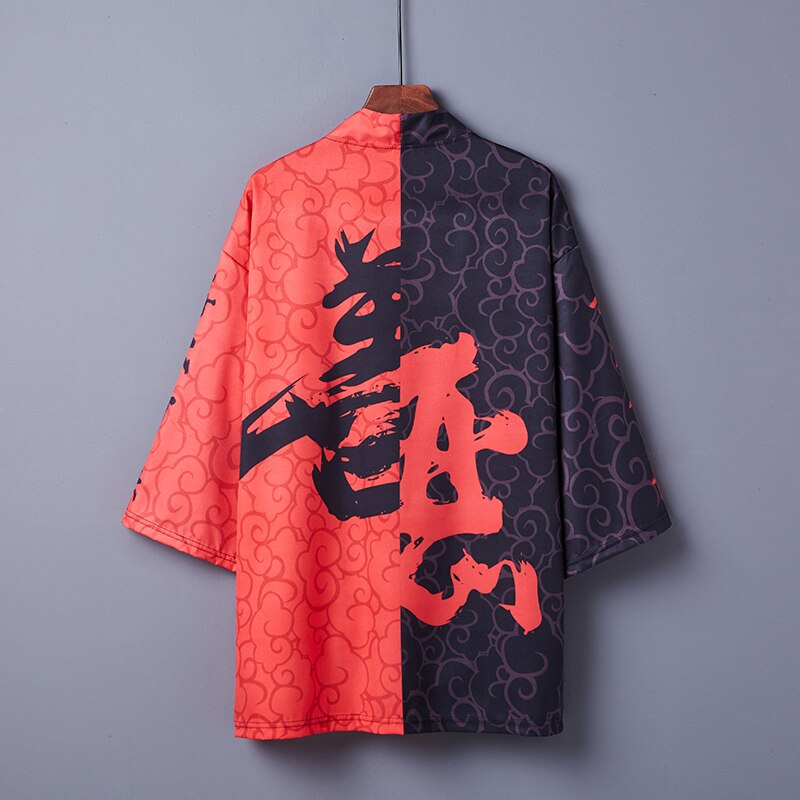 Japansk kimono kofta herrskjorta asiatisk streetwear japansk dräkt kimonos harakuju samurai kostym herr & #39 ;s haori yukata 31208