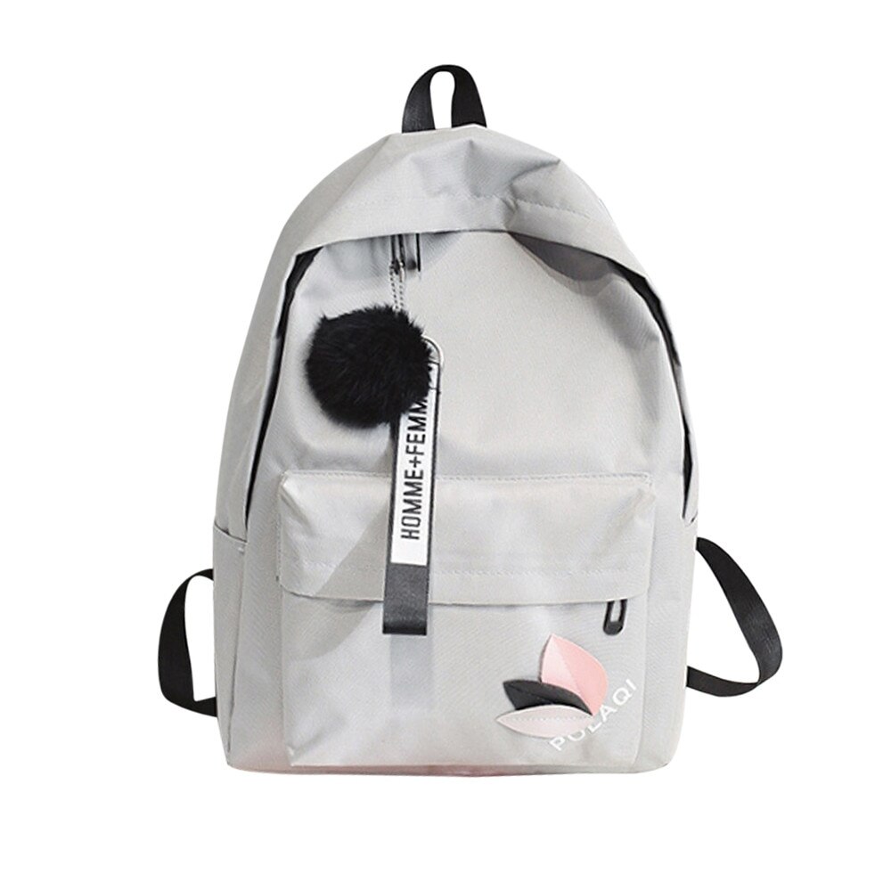 Women Shoulder Bag Women Canvas Backpack School Bags For Girls Rucksack Solid Backpacks Bags Travel: 2
