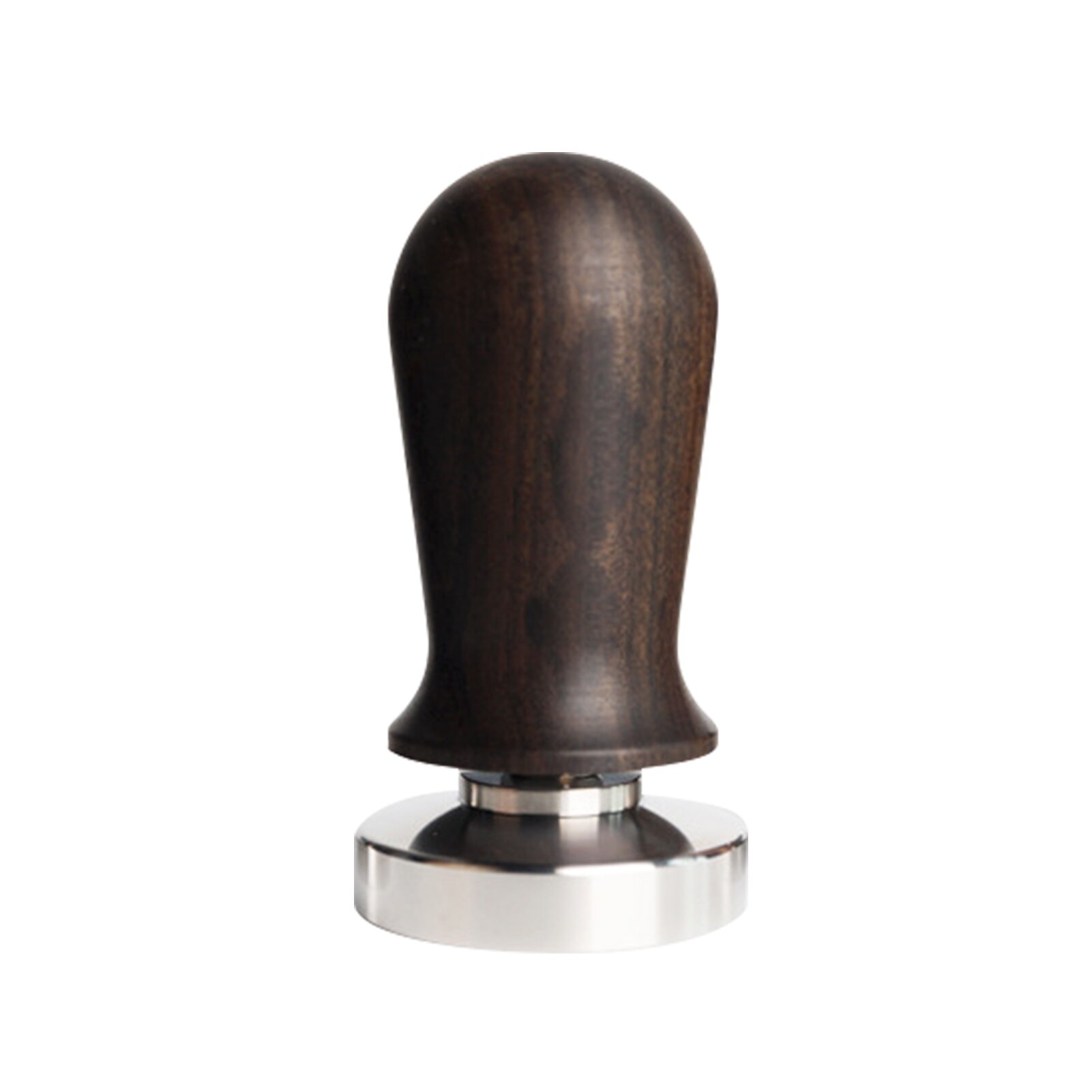 Calibrated Tamper Coffee Press Tool, 51/53/58mm Coffee Tamper with 304 Stainless Steel Base & Solid Wood Handle: Dark Brown / 51mm