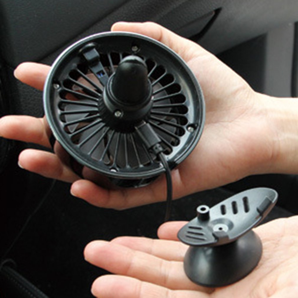 Klimaanlæg usb bil elektrisk ventilator bil luftudtag midterkonsol vindudvidelse usb mini blæser med farverigt åndedrætslys