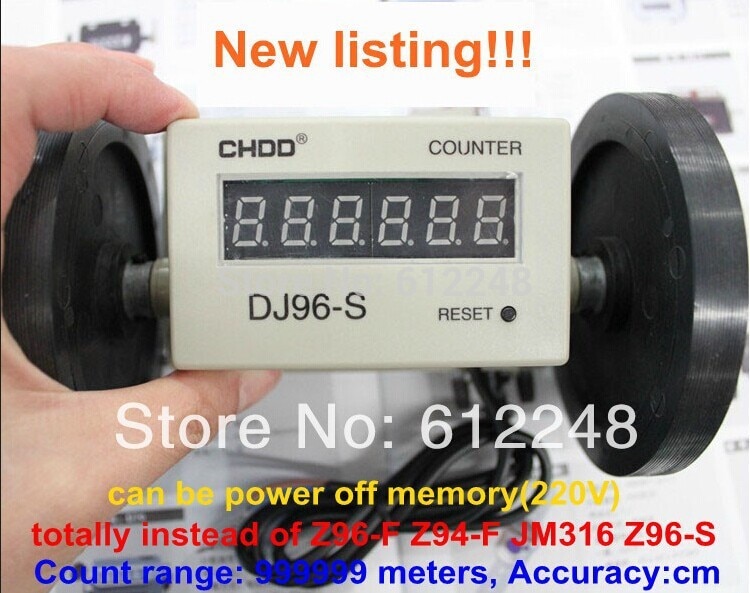 Meter teller DJ96-S Lengte maatregel Elektronische digitale teller, 220 V, totaal in plaats van Z96-F Z94-F JM316 Z96-S