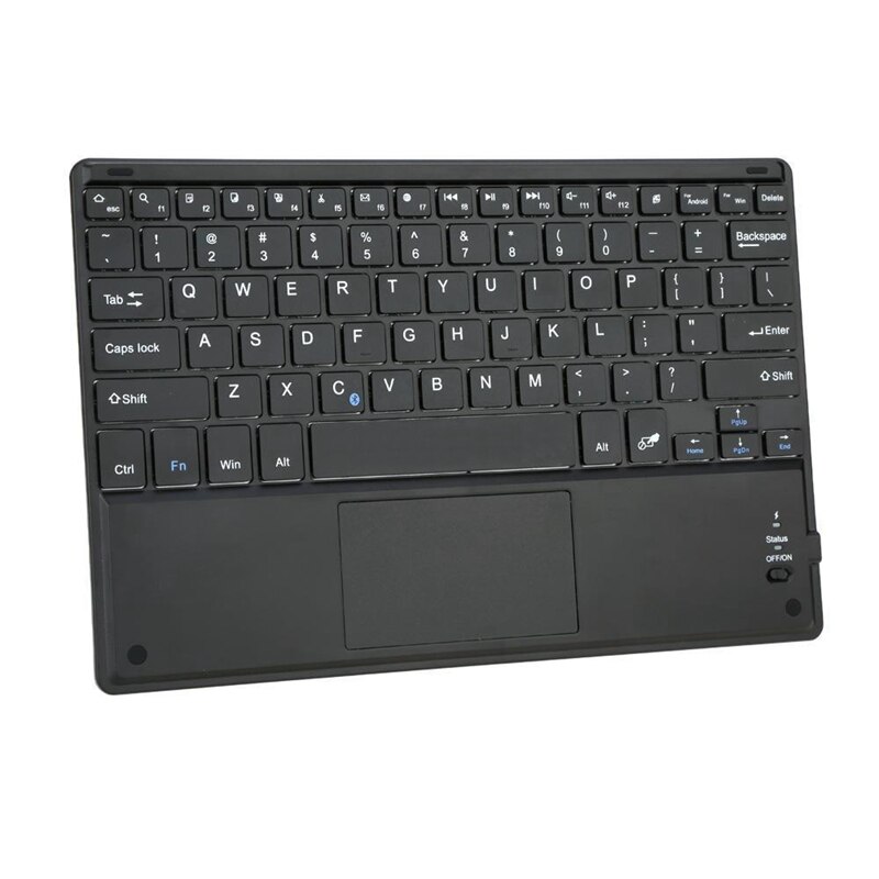 Slim 81-Key Bluetooth Keyboard with Touch Pad for Windows Android