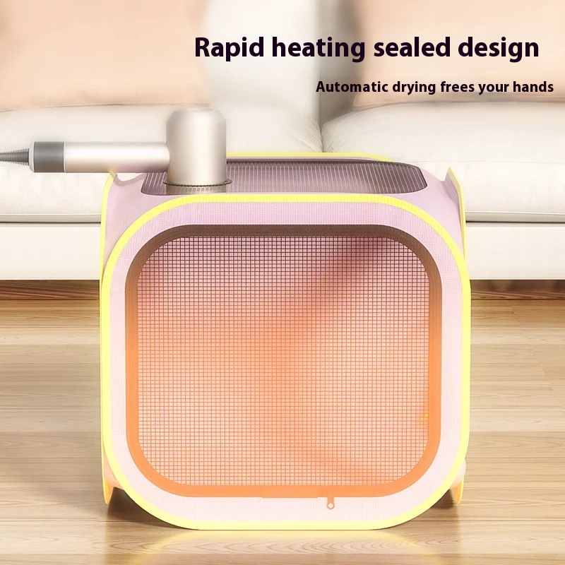 Portable Pet Drying Box for Cats And Dogs Quick Dry Bath Blower Hair Dryer Bag with No Hair Fly Feature for Household Use