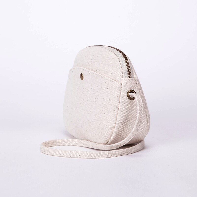 Bolsa de lona casual chique bolsa de ombro ins slung coreano mini concha bolsa feminina