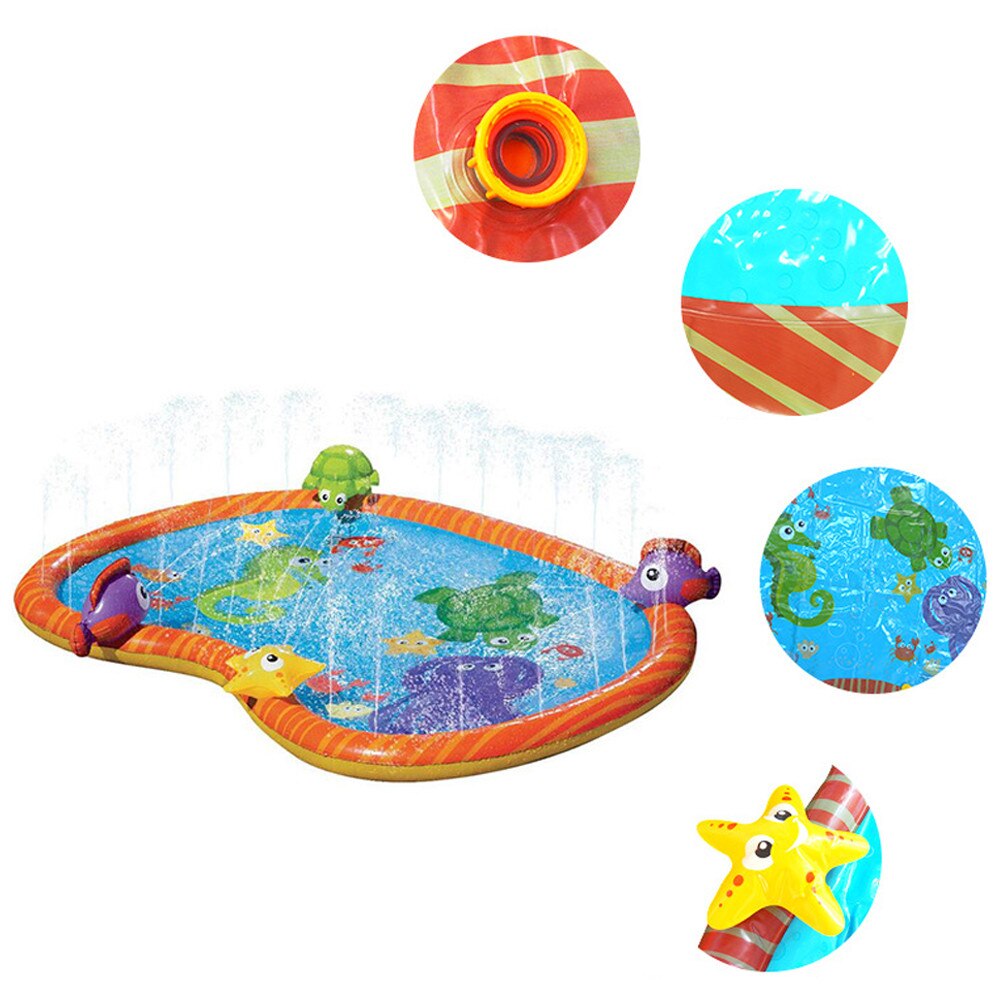 Water Sprinkler Zwembad Kids Sprinkler Splash Pad Fun Zomer Spray Speelgoed Opblaasbare Splash Mat Kinderen Outdoor Water Spel Speelgoed