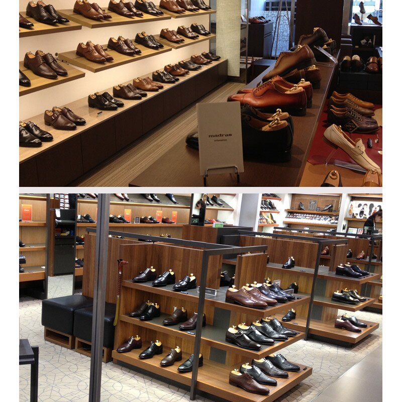 Hormas de madera para hombre, pomo de Metal de doble tubo, longitud y ancho ajustables, herramienta para el cuidado del zapato, antiarrugas, 1 par