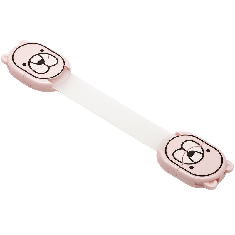 Cerradura de seguridad con dibujos animados para niños, productos de protección para el inodoro, cajón del refrigerador, antirclip, bloqueo de protección de seguridad para armario: 02