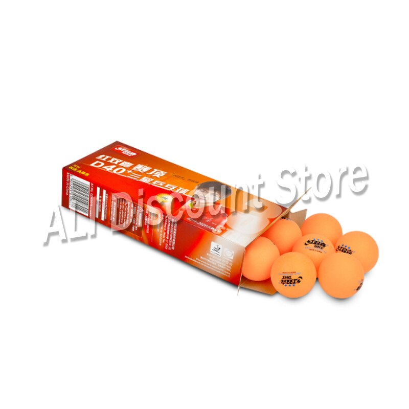 Original Dhs 3-star D40+ Table Tennis Balls 3 Star Seamed Abs Balls Plastic Orange Poly Ping Pong Balls
