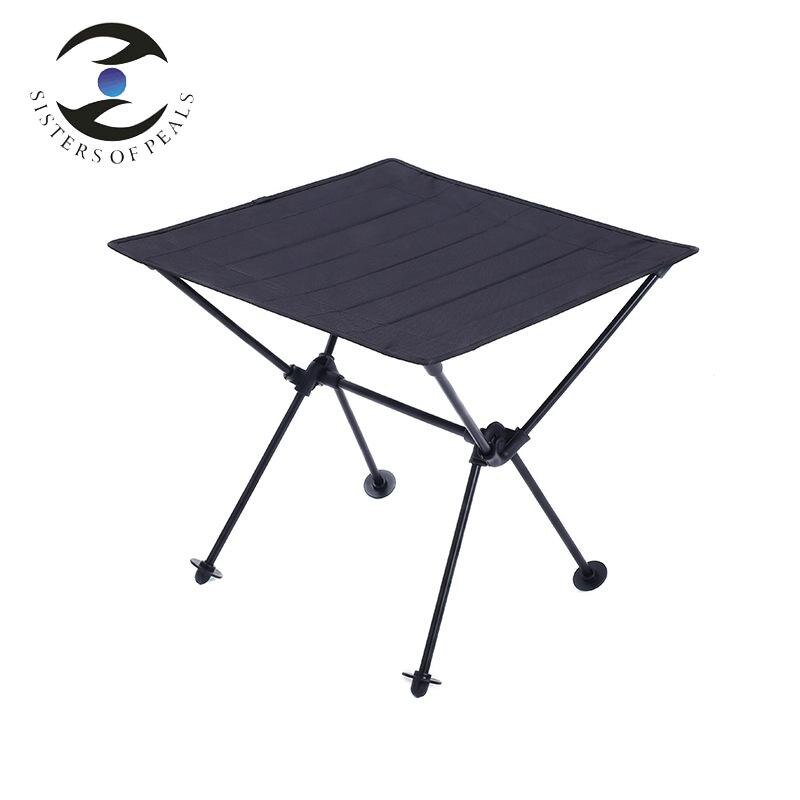 Foldning camping picnic bord aluminiumslegering lys bærbar bjergbestigning strand fiskeri camping bord: A3