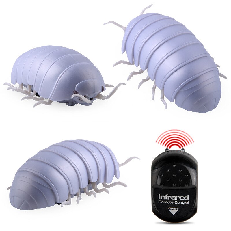 Funny Remote Control Insect Pillbug Plastic Infrared RC Bug Toys For Children Jokes Prank