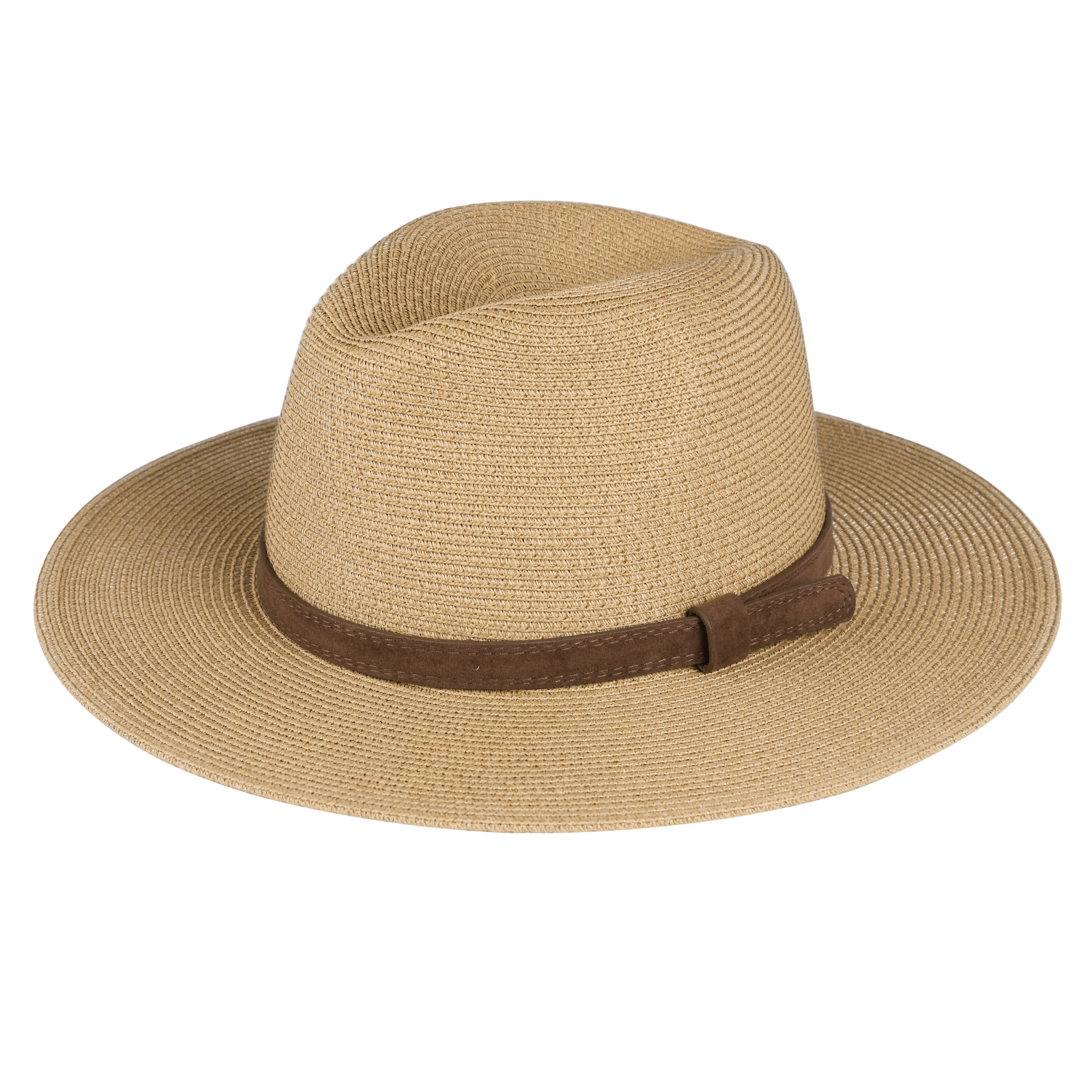 Furtalk Zomer Strooien Hoed Voor Mannen Vrouwen Zon Strand Hoed Mannen Jazz Panama Hoeden Fedora Brede Rand Zon Bescherming Cap met Lederen Riem: khaki  belt / L
