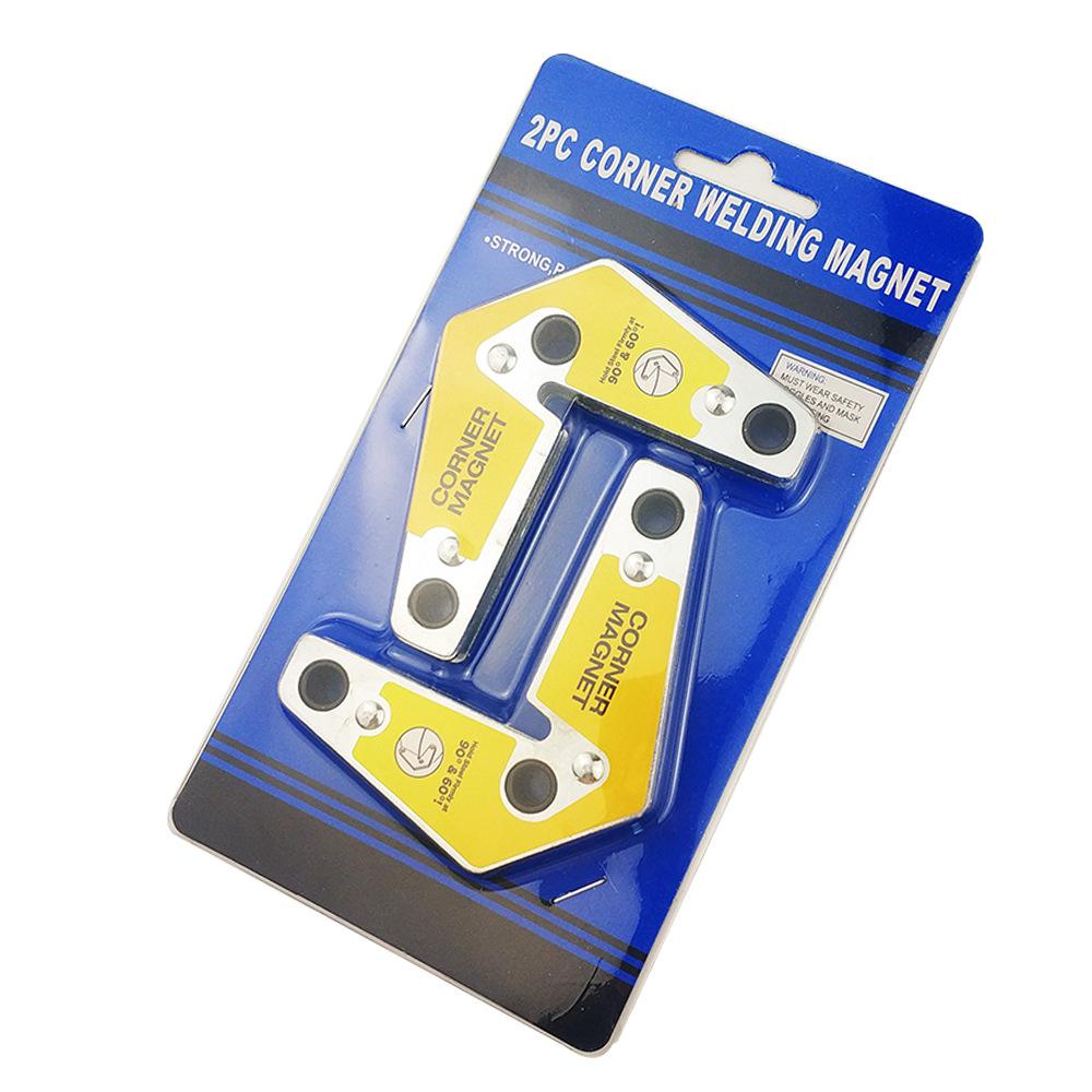 2 stk / sett sveisemagnetisk holder / hjørnesveisemagneter / innvendig ekstern rettvinkelfiksator 60 90 grader