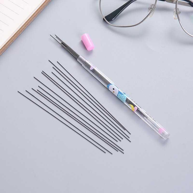 Crayon mécanique coloré pour enfants, 12 pièces/boîte 0.5 /0.7 Mm, dessin artistique en plomb, fournitures scolaires et de bureau pour enfants