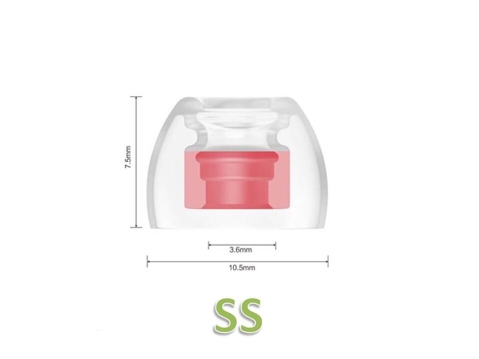 Spinfit  cp360 3.6mm siliconen oordopjes voor draadloze in-ear oordopjes (ssmls/ssmlm/slm): Ss