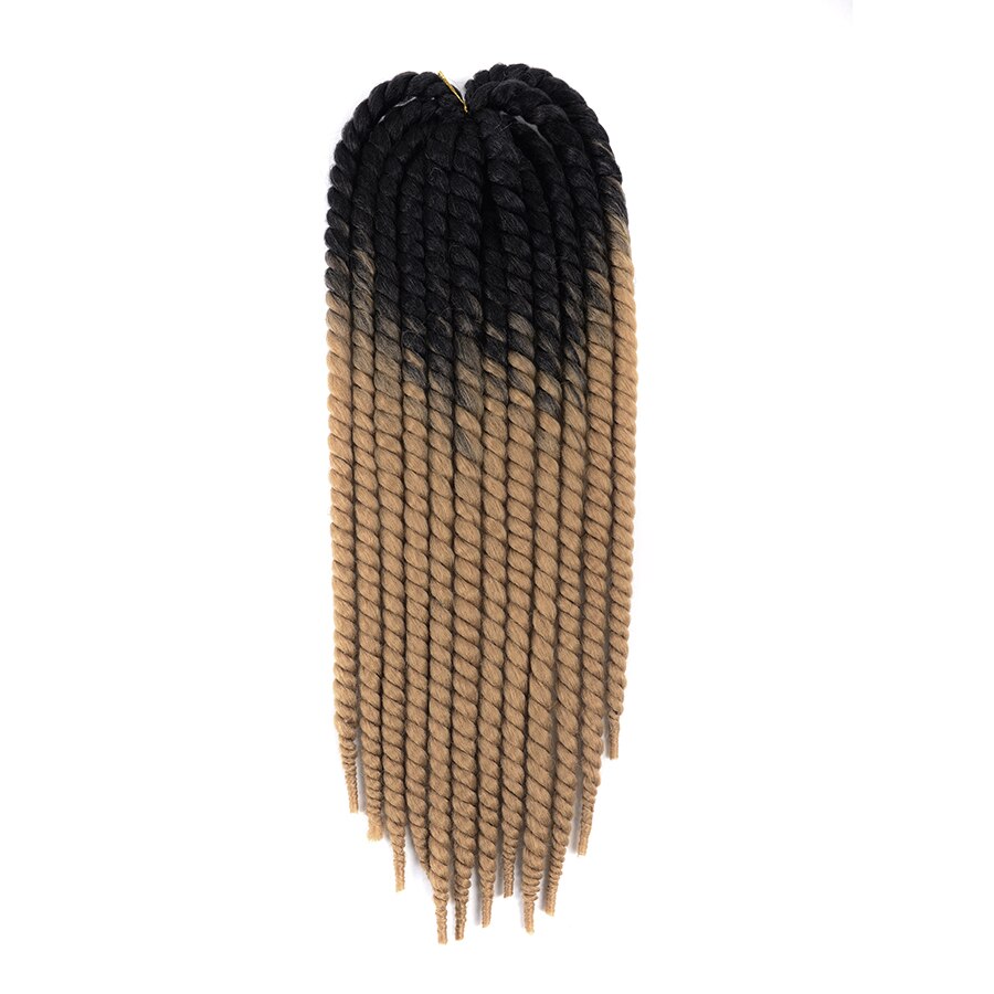 22 ''120g 20 couleur havane Mambo torsion cheveux Crochet tresses synthétique Ombre Crochet cheveux tressage cheveux violet: P1b / 30