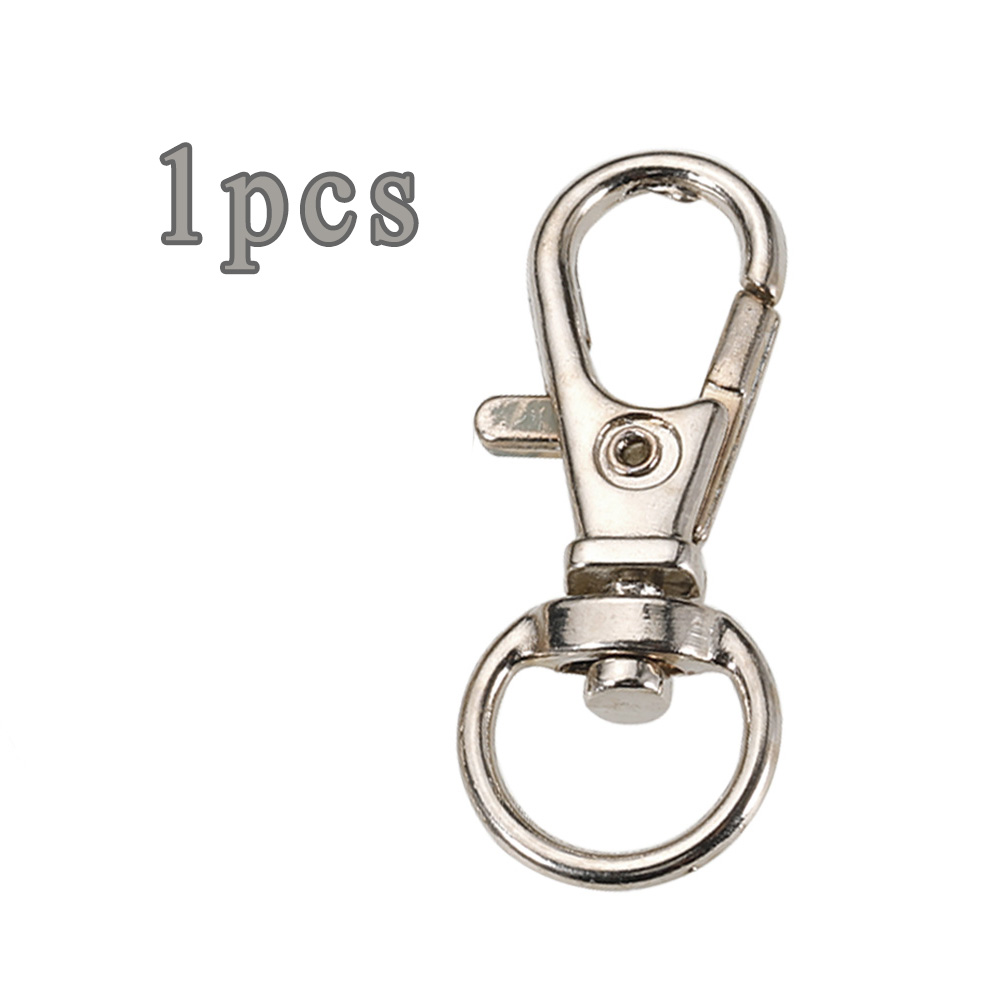 1/5/10/20pcs Goud Verzilverd Karabijn Haken Split Sleutelhanger Swivel Connector Karabijnhaak voor Sieraden Bevindingen Maken DIY: Lichtblauw