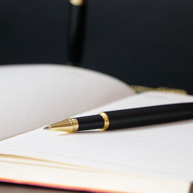 Classic Metal Ballpoint Pen Secure Chain Attached Base Stand Desk Office Counter Signature Pens Stationery 19QA