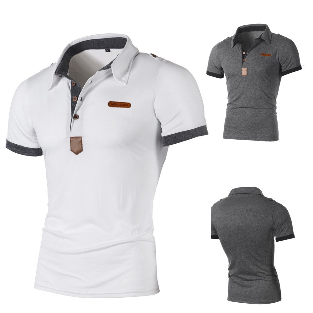 Brand Men's Polo Shirt Summer Short Sleeve Classic Men's Clothing Casual Solid Color Slim Business Wear