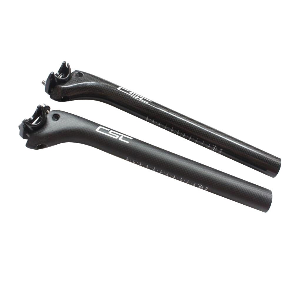 CSC carbon fiber seatpost bicycle seatpost mountain road bike seat post tube 3k finish 27.2/30.8/31.6*350/400 cycling parts