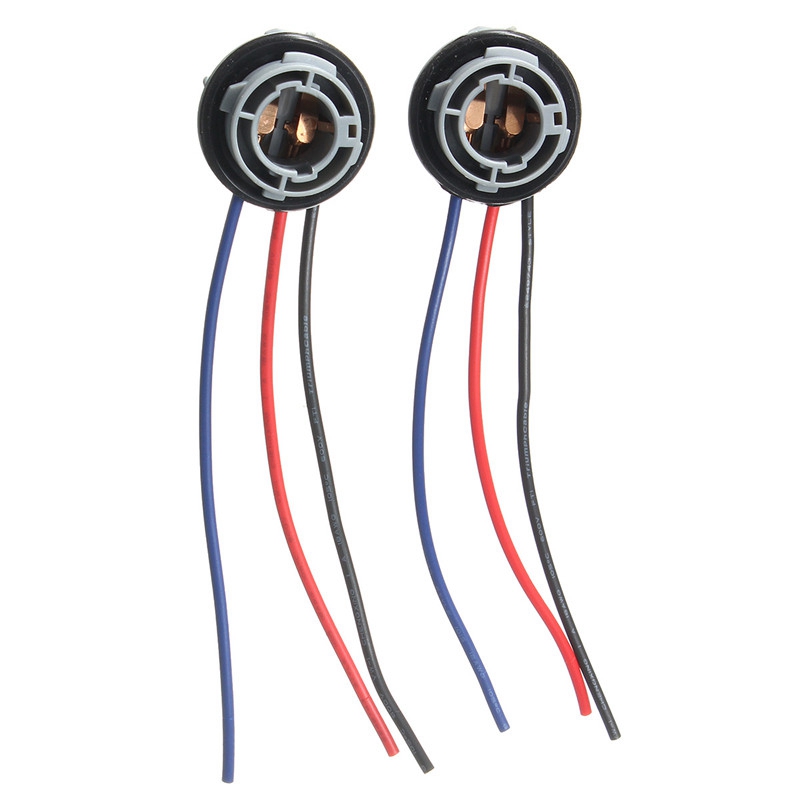 2 Stuks 1157 2057 2357 BAY15D P21/4 Auto Lamp Socket Adapter Connector Harnas Bedrading Voor Auto Richtingaanwijzer koplamp Lamp 10Cm