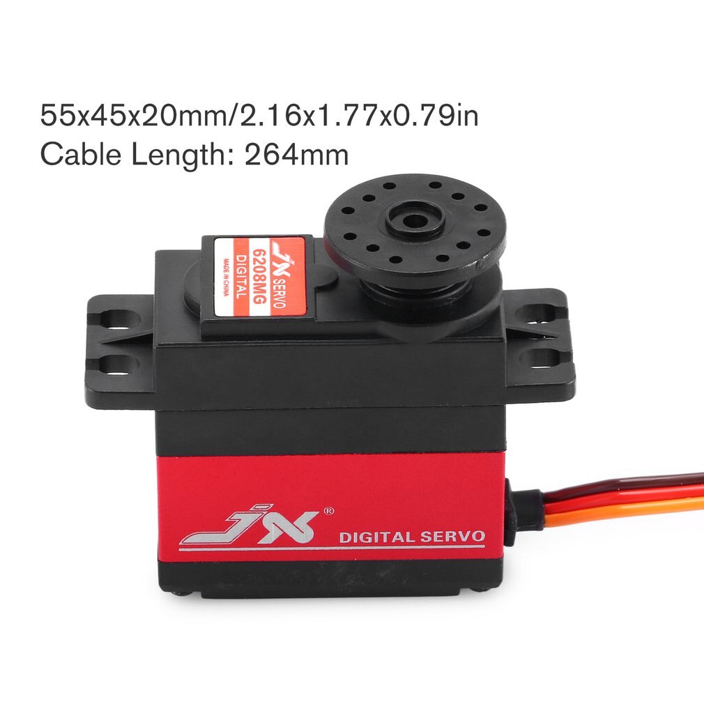 JX PDI-6208MG Servo 8kg 120 Grad Hohe Präzision Metall Getriebe Digital Standard Servo Wasserdicht Lenkgetriebe