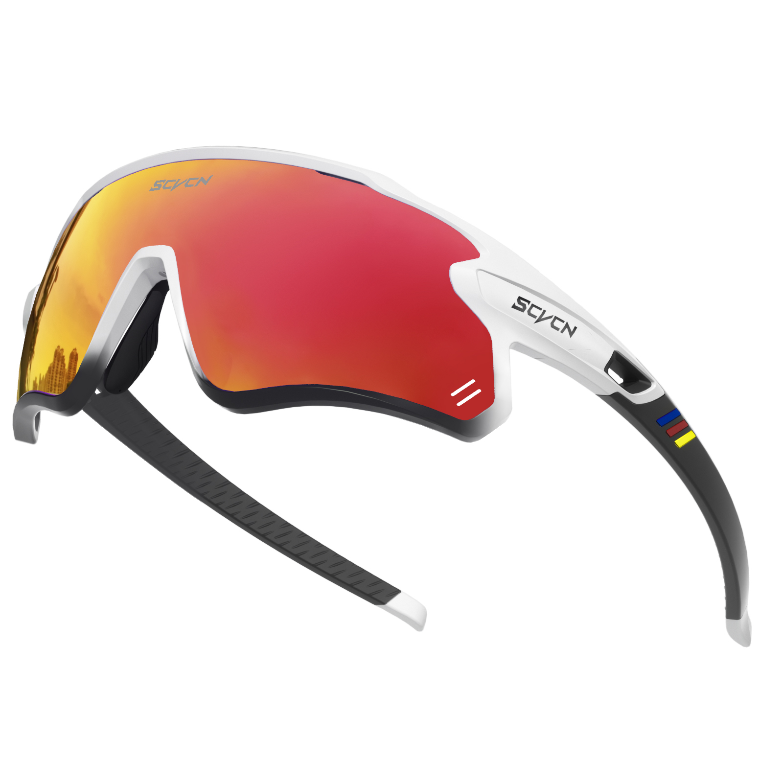 Scvcn cykelsolglasögon cykelglasögon sportcykel herrglasögon utomhus mtb väg löpning solglasögon  uv400 skyddsglasögon