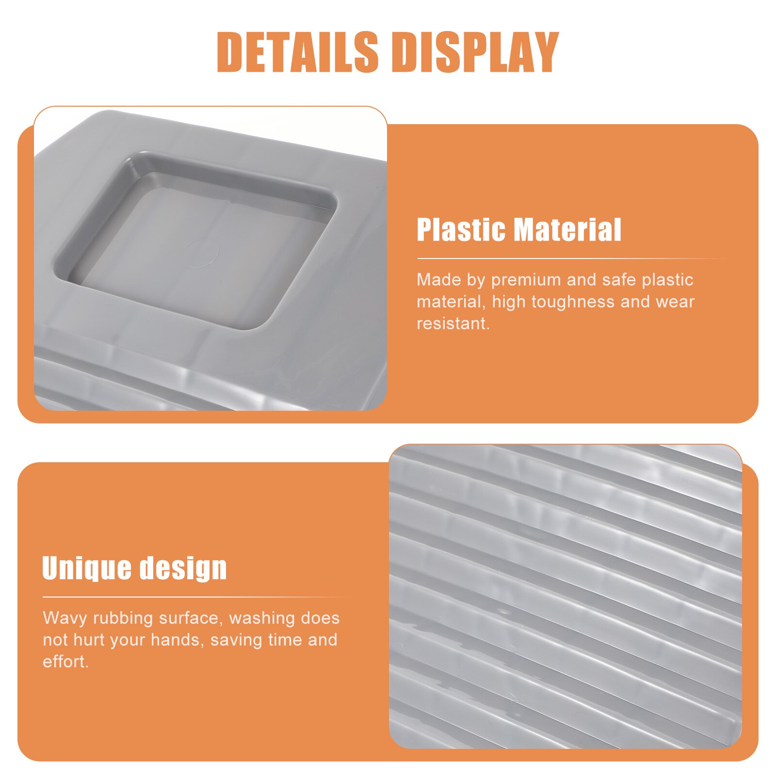 1Pc Household Washboard Clothing Washing Board Laundry Washboard