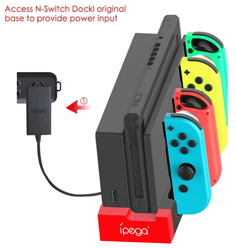 Supporto per Dock Switch per Nintendo Switch Console Joy Con Docking Station supporto per controller Gamepad