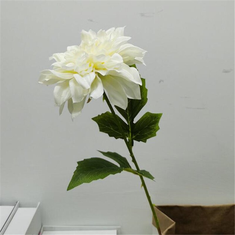 Gerbera de tallo único de seda Artificial, 11 piezas, para decoración de pared de en casa, 24 pulgadas