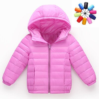 hiver garçons filles mince vers le bas coton manteau bébé enfants printemps automne doudoune enfants 3-11Y vêtements d'extérieur