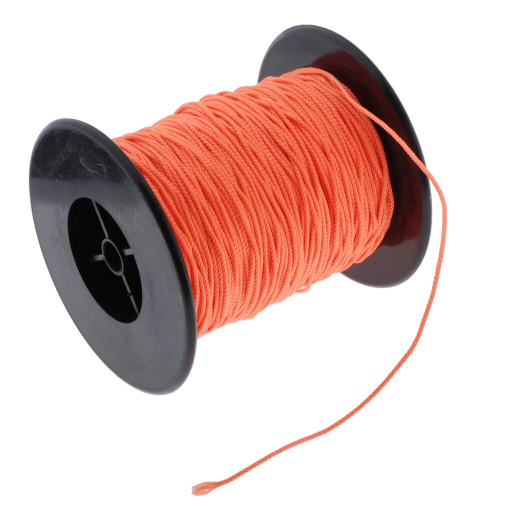 Scuba-dykning rulleline - dykke finger spole line reb streng - stærk og holdbar  - 83m x 2mm -  orange