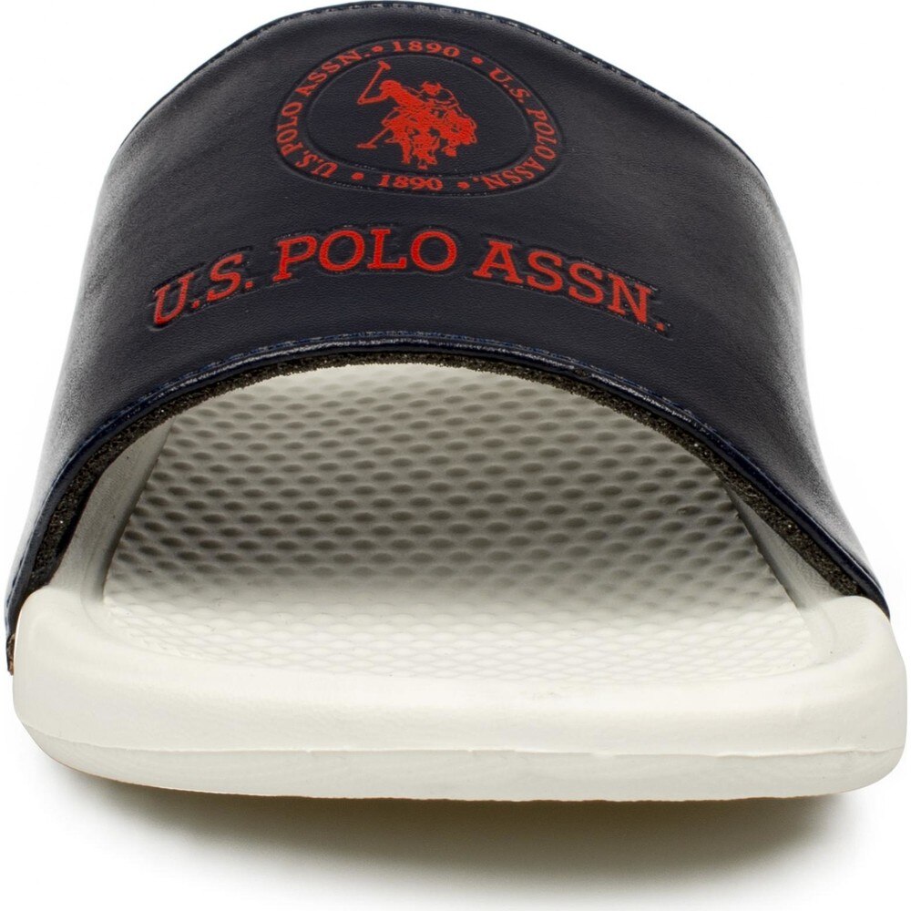 U.S. Polo Assn. Men Slipper Shoes Pearl Summer Home Non-slip Navy blue Slides Indoor Couple Sandal Soft Casual Male Light