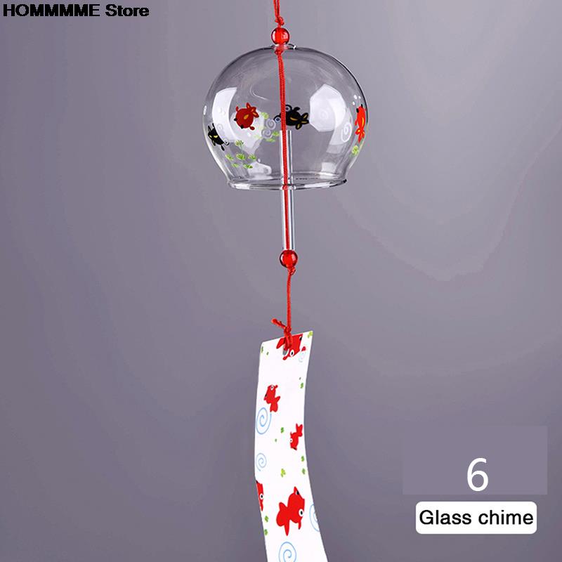 Japanese Wind Bell 1PC Japan Wind Chimes Handmade Glass Furin Home Decors Spa Kitchen Office Decor