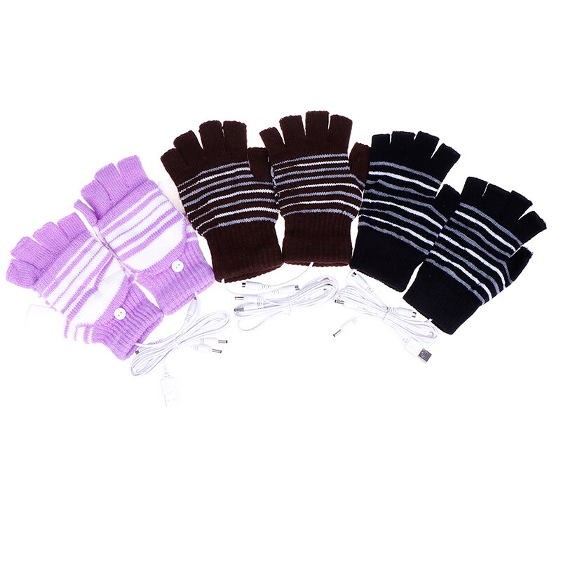 Gants chauffants USB hiver chauffe-mains thermique gant chauffant électrique alimenté par batterie thermique étanche pour gants de Ski moto
