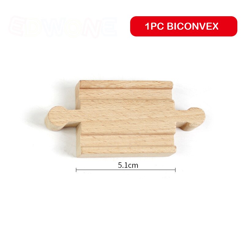 Pista del Treno di legno Accessori In Legno di Faggio Treno Ferroviario Parti Dritto Curva Tracce Fit Thomas Biro Treno Giocattoli per I Regali per Bambini: biconvex