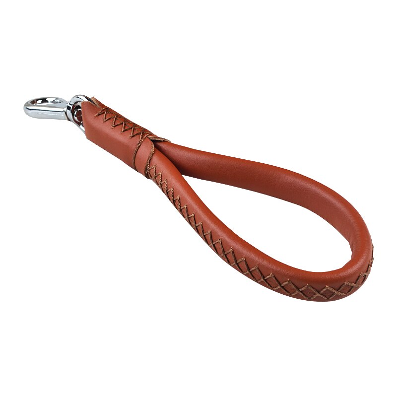 Correas y collares de cuero para perros, correa corta de para mascotas, correa de tracción para perros, accesorios para razas, 1 unidad: Brown